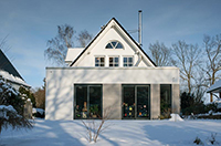 Anbau eines Wohnhauses